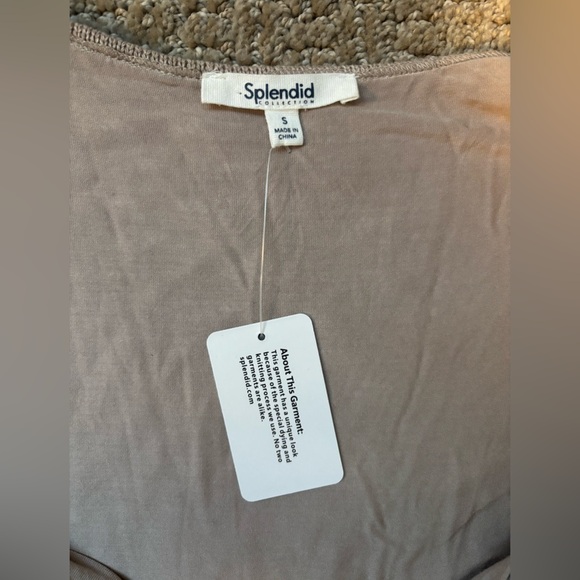 Splendid Eden Sweater Dress Sz S Beige 100% Cotton Honeycomb Crochet, Lined. NWT - Picture 4 of 6